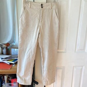 Everlane Women's Cream Cropped Pants in Bone